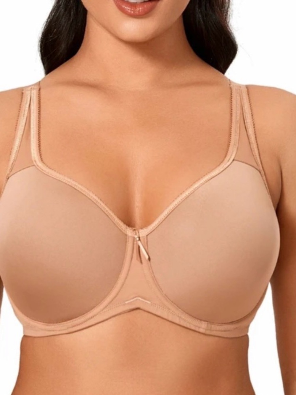 DELIMIRA T-Shirt Full Coverage Nude Seamless Padded Underwire Bra 40D
